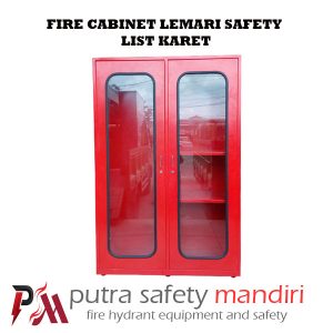 FIRE CABINET LEMARI SAFETY LIST KARET SIZE 180 X 120 X 40 CM TEMPAT PERLENGKAPAN DAMKAR