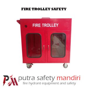 FIRE TROLLY SAFETY TROLI TEMPAT PERLENGKAPAN PEMADAM KEBAKARAN