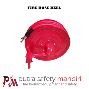 FIRE HOSE REEL 1 INCH X 30 METER RUBBER RED INCLUDE NOZZLE