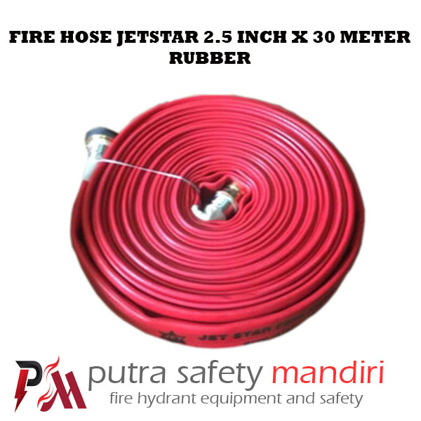 RUBBER JETSTAR FIRE HOSE 2,5 INCH X 30 METER SELANG PEMADAM KEBAKARAN ...