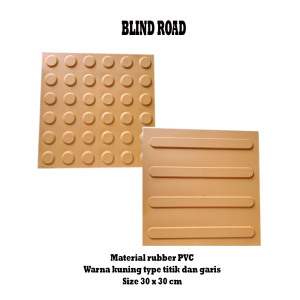 BLIND ROAD RUBBER PAVING GUIDING