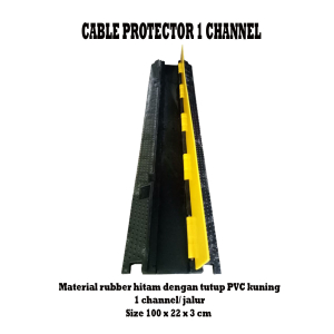 CABLE PROTECTOR RUBBER PVC 1 CHANNEL