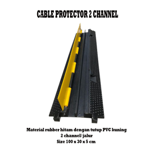 CABLE PROTECTOR RUBBER PVC 2 CHANNEL