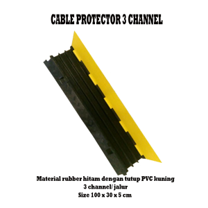 CABLE PROTECTOR RUBBER PVC 3 CHANNEL