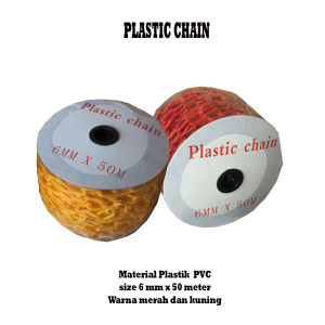 PLASTIC CHAIN RANTAI PLASTIK 6MM X 50 METER