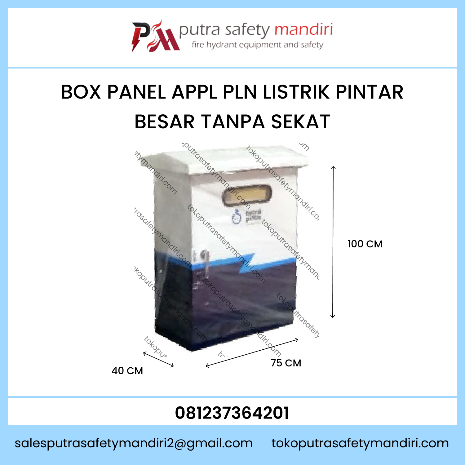 BOX PANEL APPL UKURAN BESAR 100X75X40 KOTAK LISTRIK